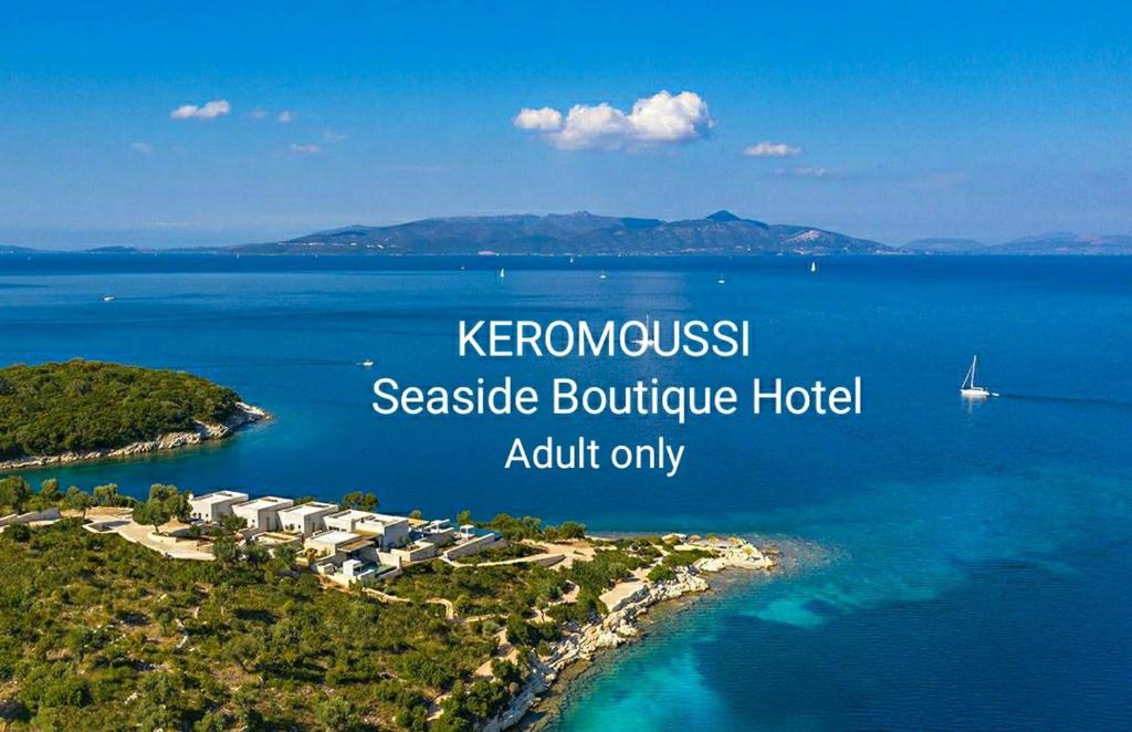 Vedere de sus a KEROMOUSSI SEASIDE BOUTIQUE HOTEL - Adult only