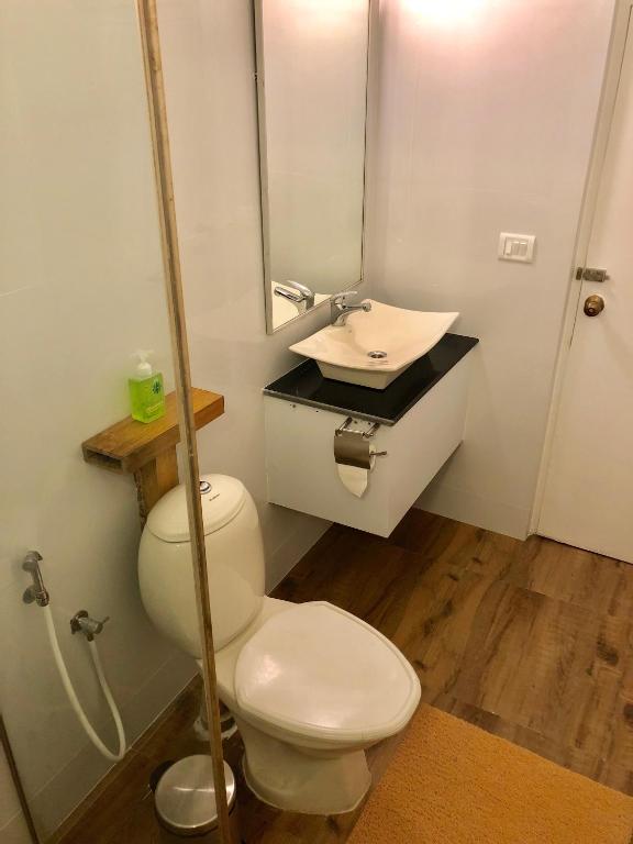 Koupelna v ubytování Bedrock Boutique Hostel