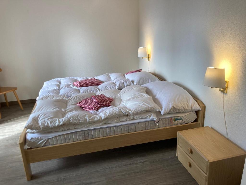 Postel nebo postele na pokoji v ubytování Chalet Bergli