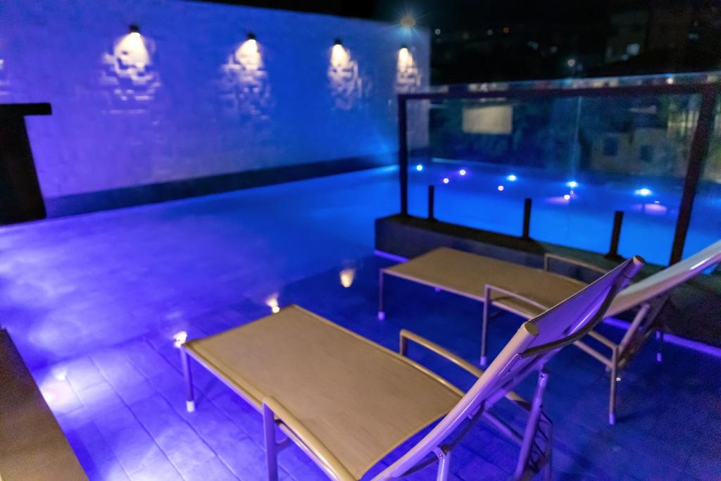 Bazén v ubytování Granterrara Hotel nebo v jeho okolí
