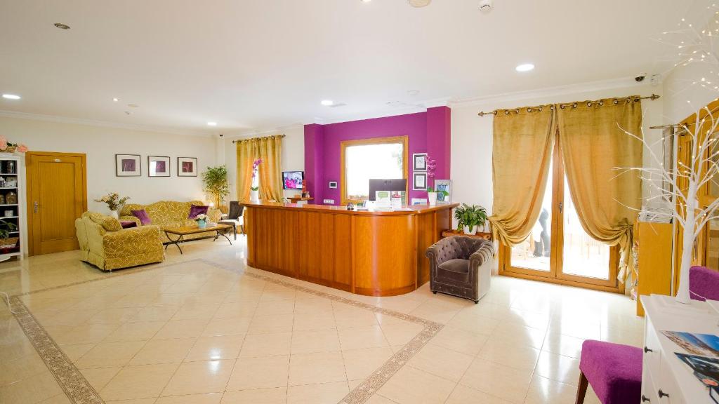 A seating area at Hotel Arce