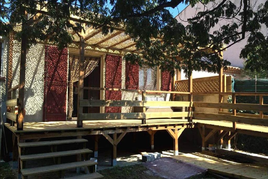 Balkón nebo terasa v ubytování Chambre d'hôte " Le Ponant "