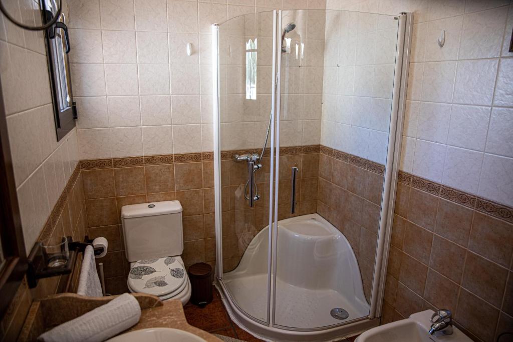 Koupelna v ubytování VILLA LAS CUEVAS