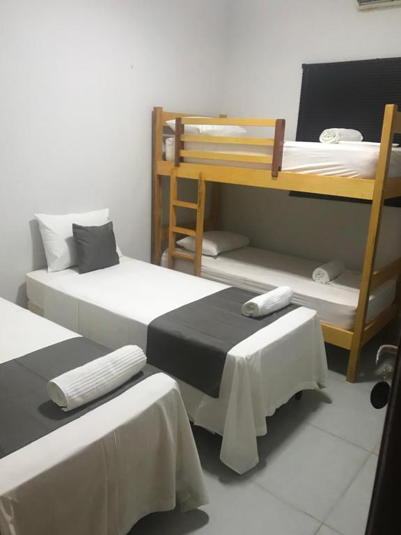 Postel nebo postele na pokoji v ubytování Pousada Maktub