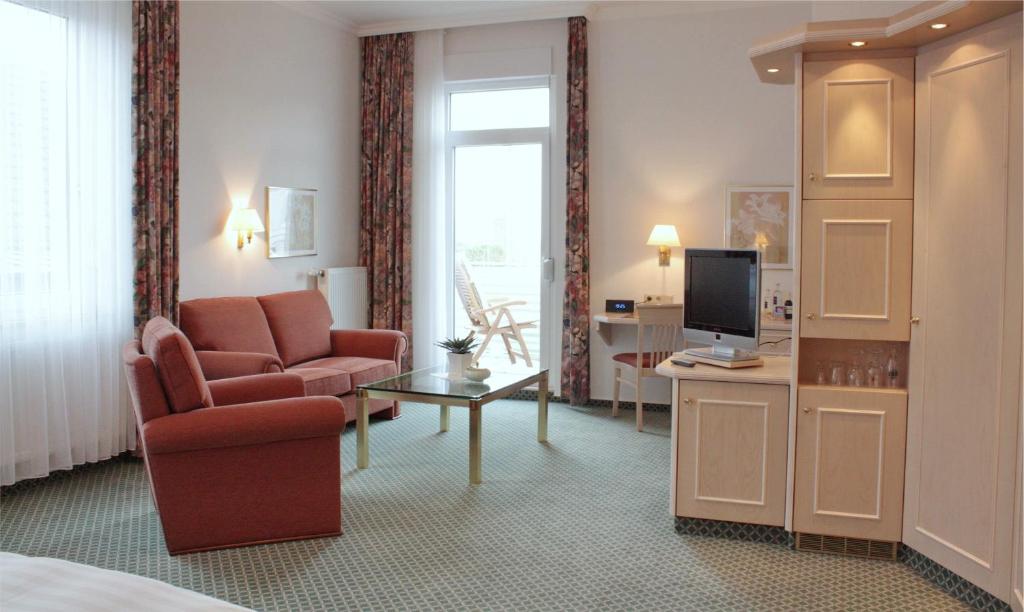 TV a/nebo společenská místnost v ubytování Hotel Westfalenhof