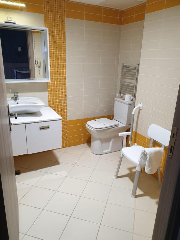 Koupelna v ubytování Dab Hotel