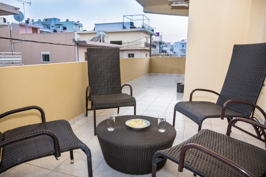 A seating area at Casa di Halepa