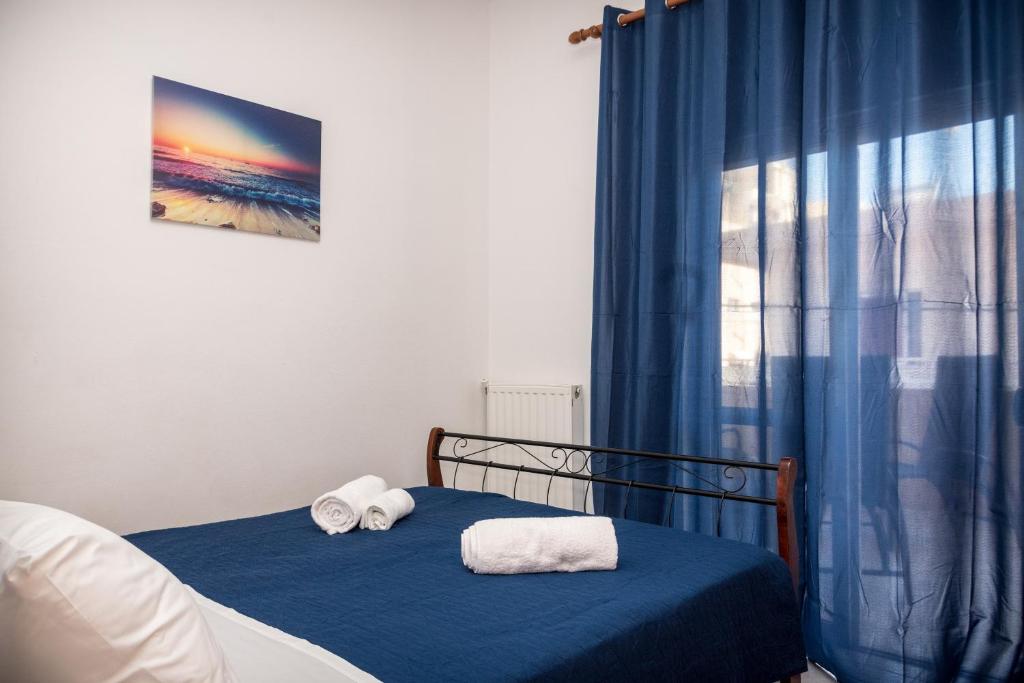 A bed or beds in a room at Casa di Halepa