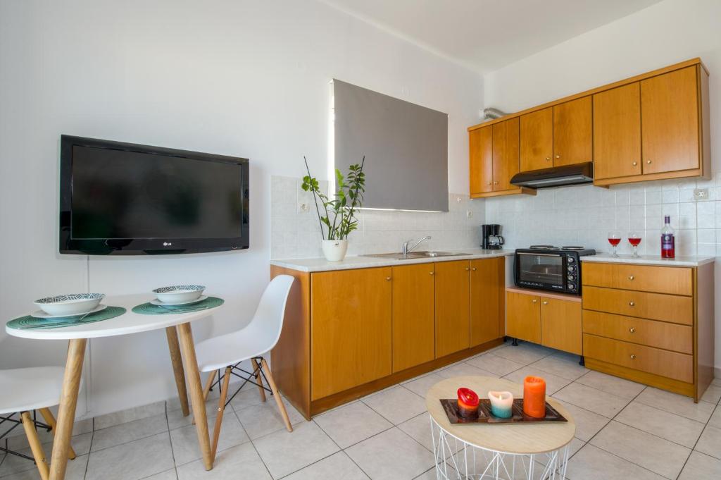 A kitchen or kitchenette at Casa di Halepa