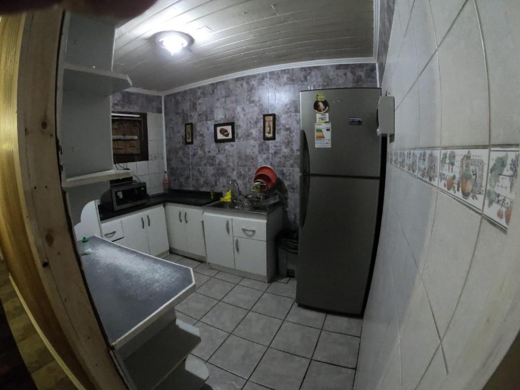 Dapur atau dapur kecil di Hostal Los Guindos