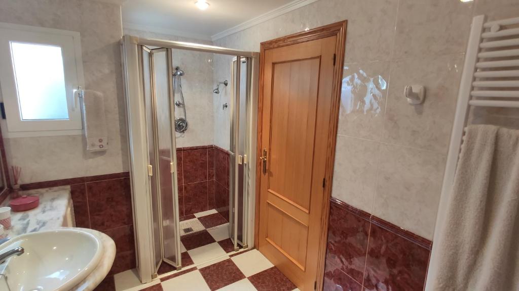 Koupelna v ubytování Ca la Glori