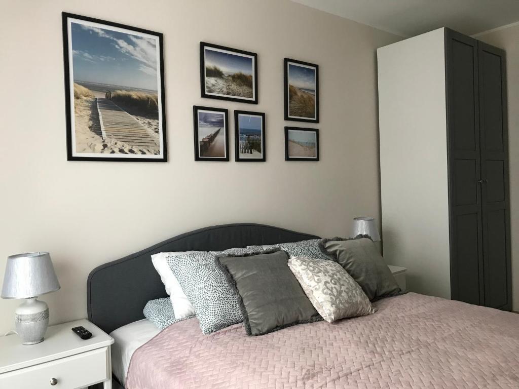 Posteľ alebo postele v izbe v ubytovaní Baltica Sea Apartment II