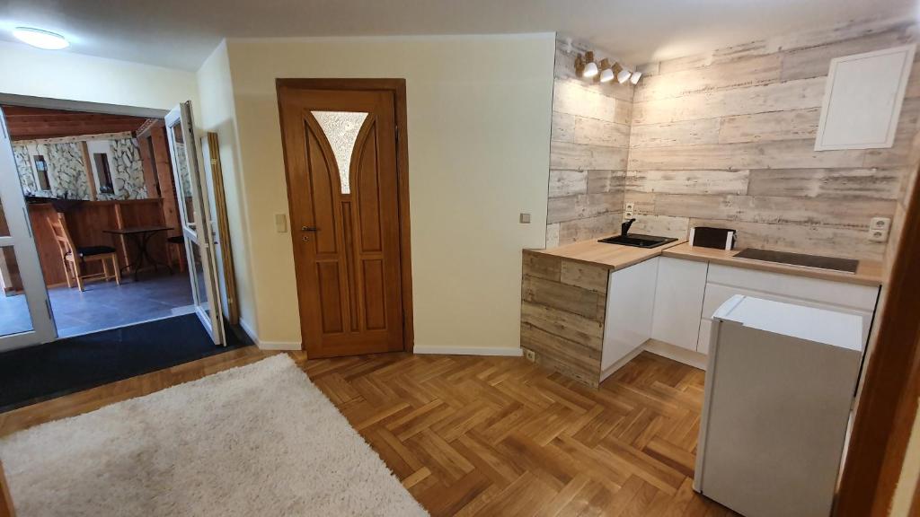 Kuchyň nebo kuchyňský kout v ubytování Pension Nippgen