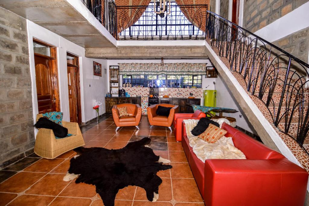 Posezení v ubytování Runda Lofts