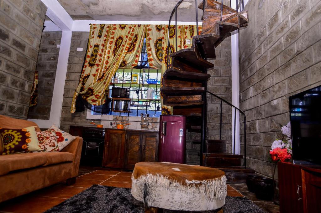 Posezení v ubytování Runda Lofts
