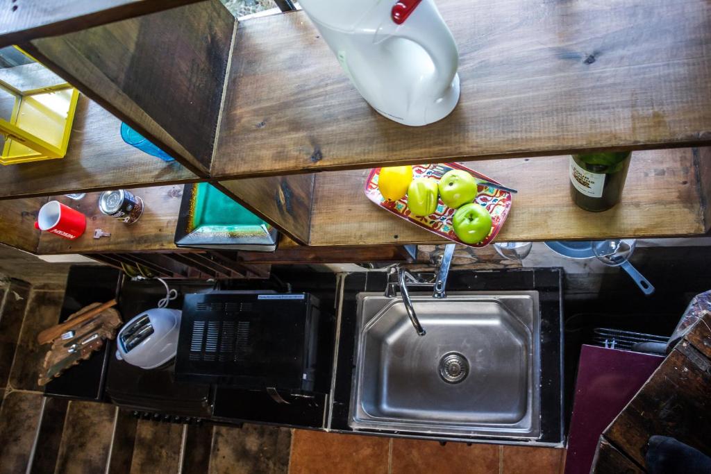 Kuchyň nebo kuchyňský kout v ubytování Runda Lofts