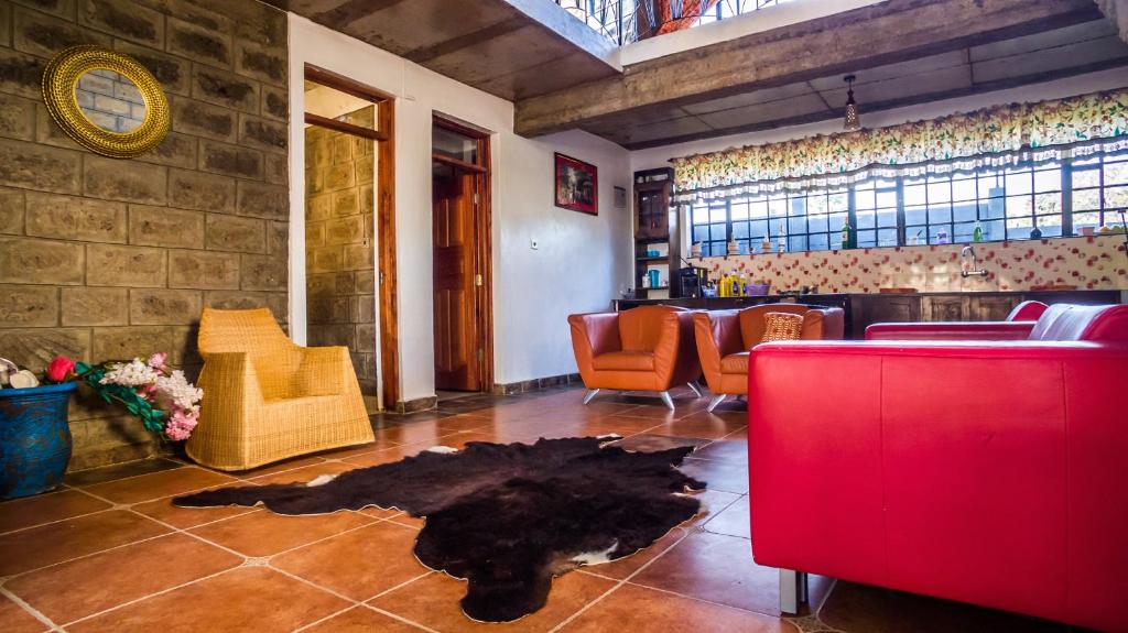 Posezení v ubytování Runda Lofts
