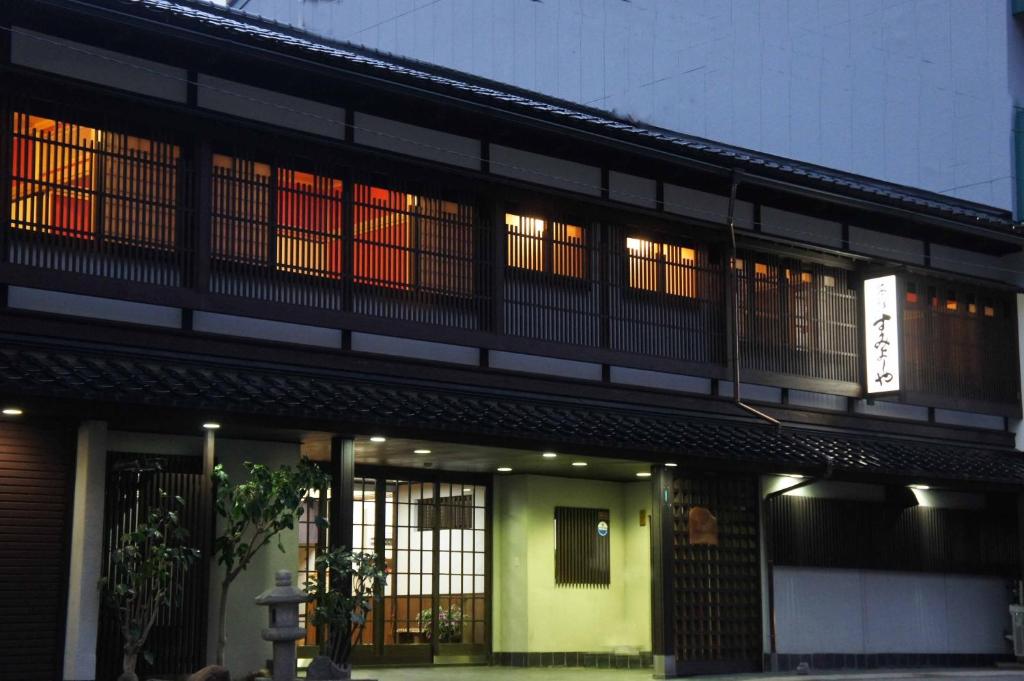 a large building with a large window at Sumiyoshiya in Kanazawa