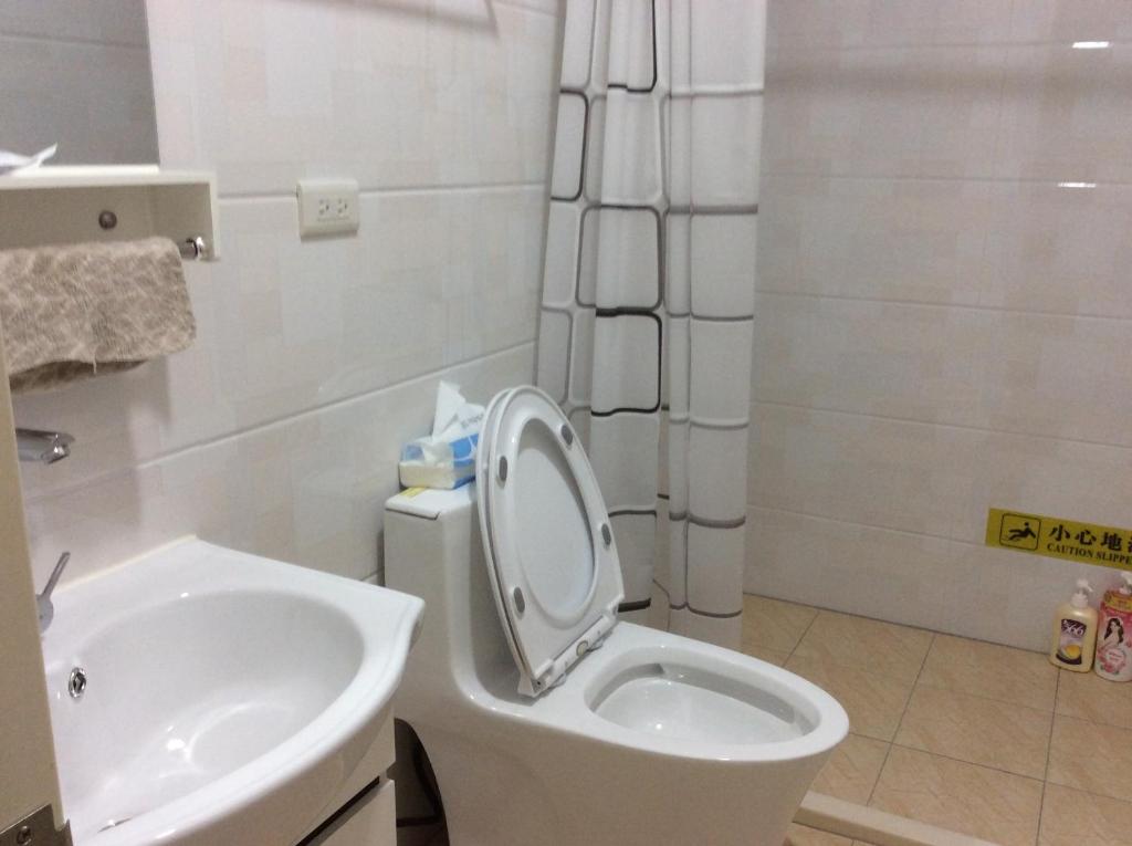 Koupelna v ubytování Li Jie Coffee Homestay