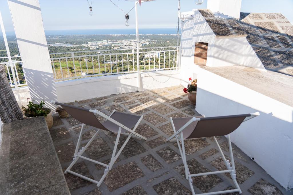 Balkón alebo terasa v ubytovaní Casa La Calce