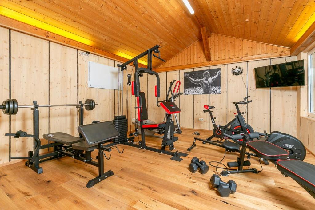 Fitness centrum a/nebo fitness zařízení v ubytování Ruperti - Gästehaus