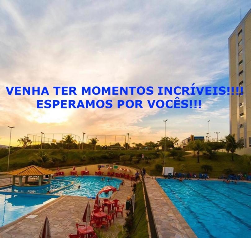 Bazén v ubytování No GOLDEN DOLPHIN EXPRESS VOCÊ IRÁ TER MOMENTOS ESPETACULARES! nebo v jeho okolí