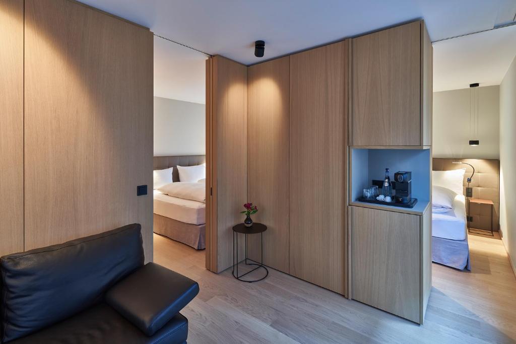 Postel nebo postele na pokoji v ubytování Hotel Misan