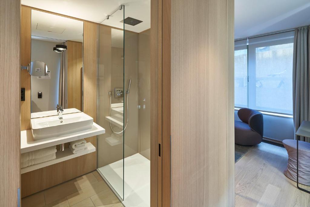 Koupelna v ubytování Hotel Misan
