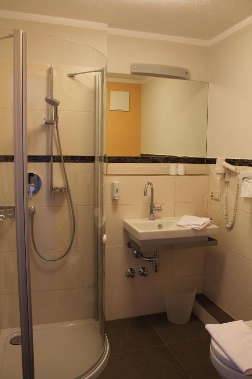 Kúpeľňa v ubytovaní Ferienhotel Herzog