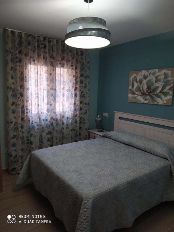 Postel nebo postele na pokoji v ubytování Apartamentos Alameda