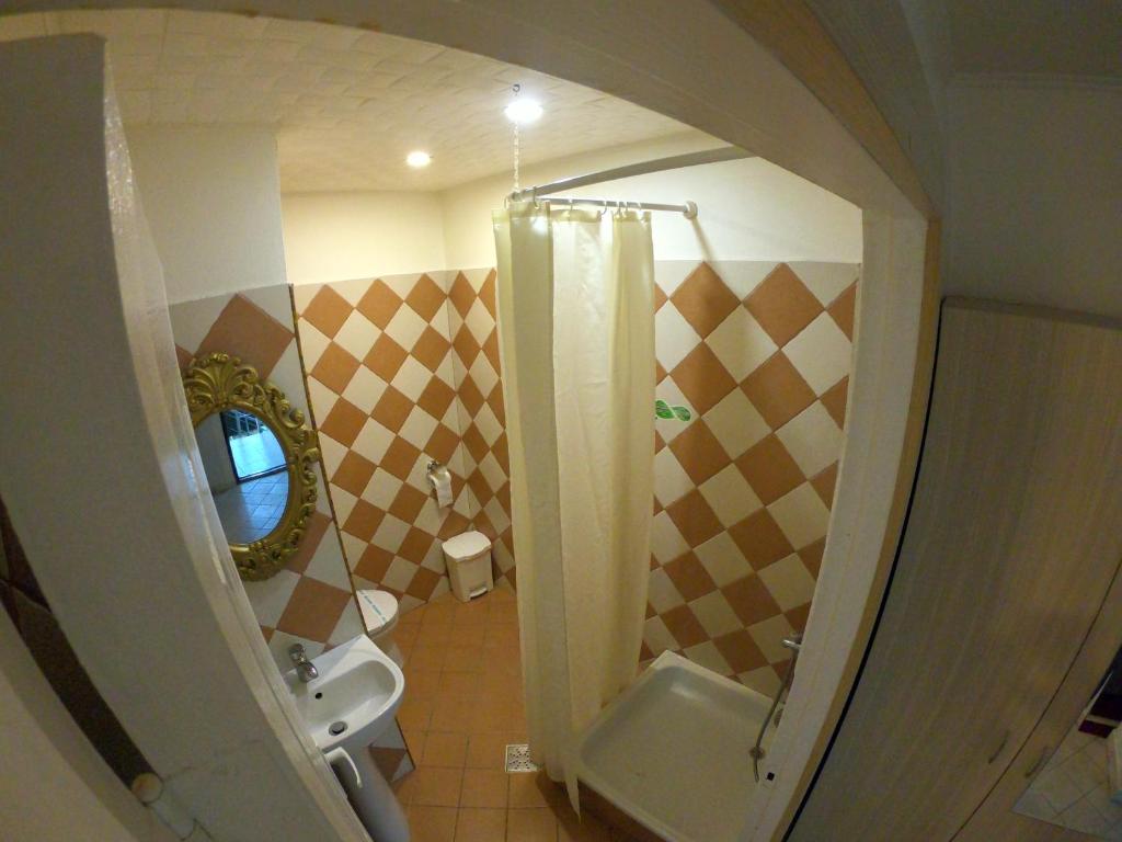 Koupelna v ubytování Hotel Mon Caprice