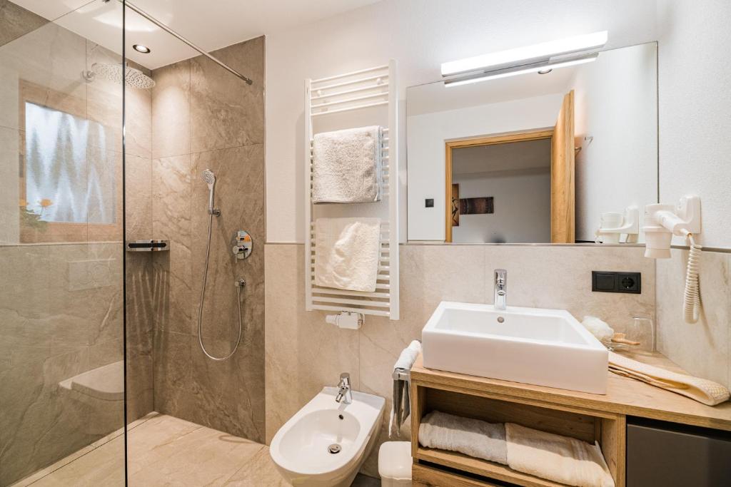 Koupelna v ubytování Appartement Förra
