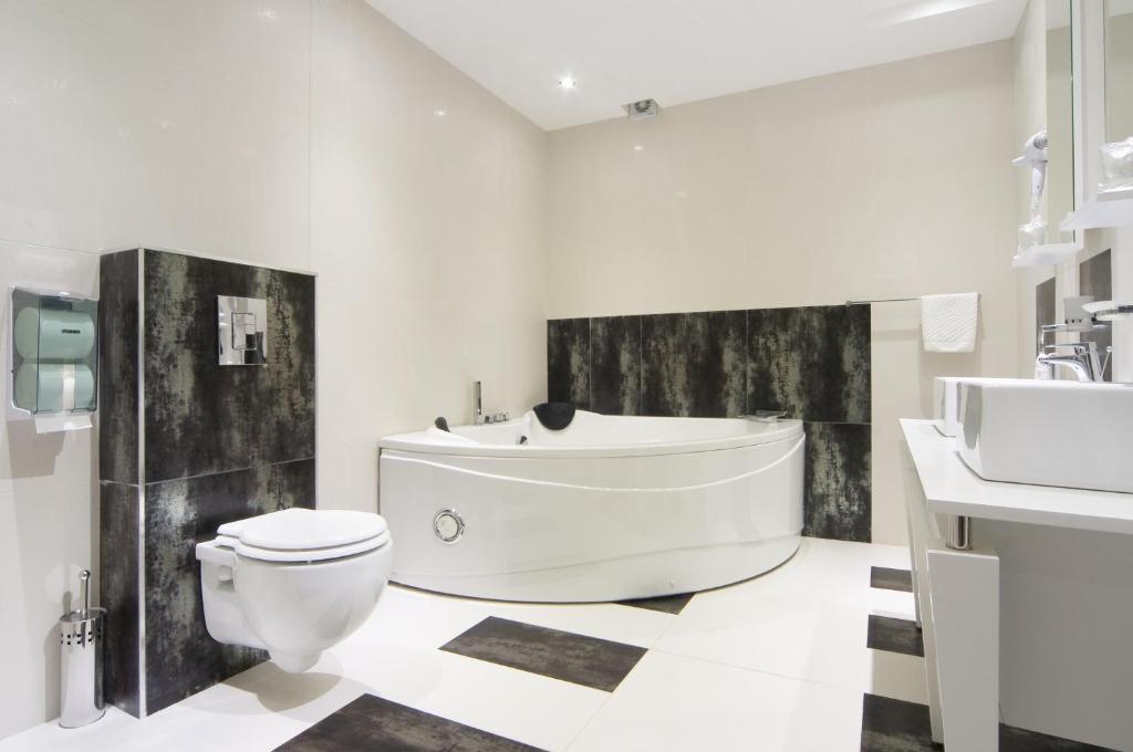 Koupelna v ubytování Hotel Viva