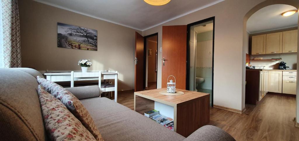 Kuchyň nebo kuchyňský kout v ubytování Apartmán u Babičky Ždiar