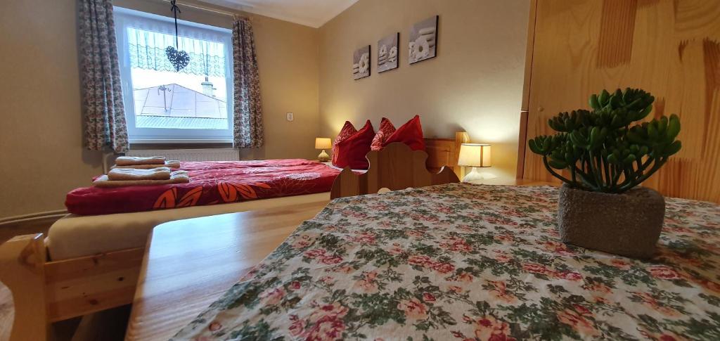 Postel nebo postele na pokoji v ubytování Apartmán u Babičky Ždiar