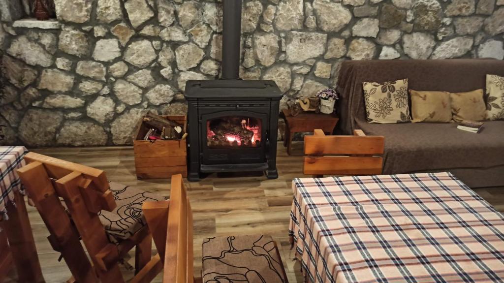Posezení v ubytování Village house - Novak Rijecani