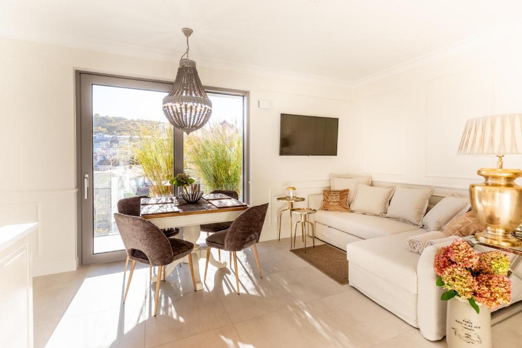 Posezení v ubytování Apartament Prestige & Sea Balticus A4