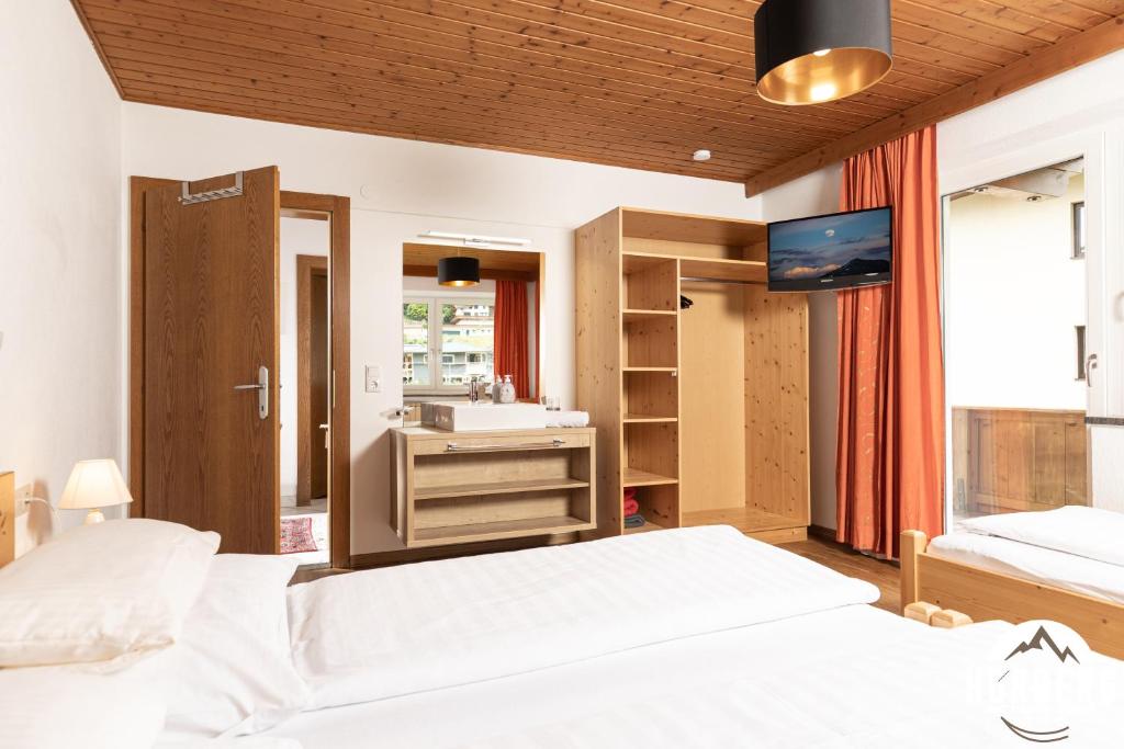 Posteľ alebo postele v izbe v ubytovaní HORBERG Appartements