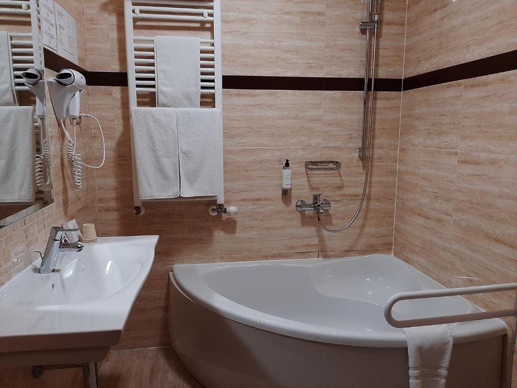 Koupelna v ubytování Hotel 1231