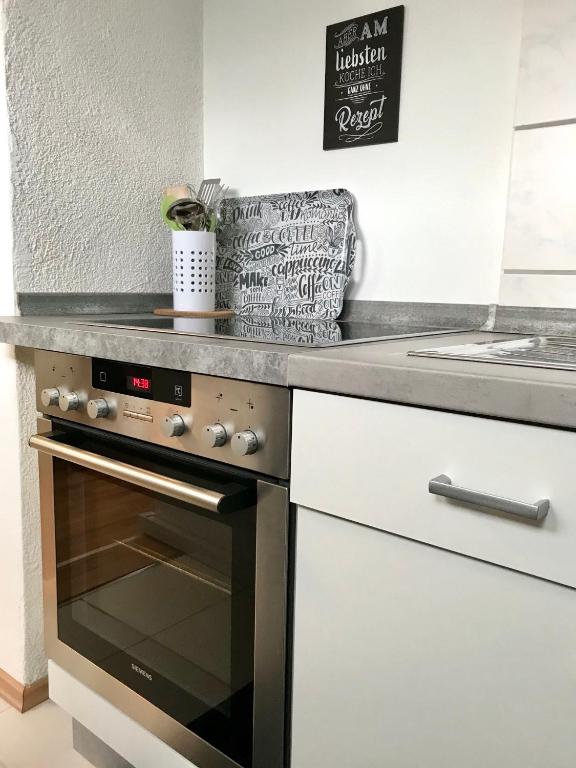 Kuchyň nebo kuchyňský kout v ubytování No2 TOP Apartment4YOU - 3 Zimmer, 1-6 Pers, Saarbrücken - Jägersfreude Saarbruecken