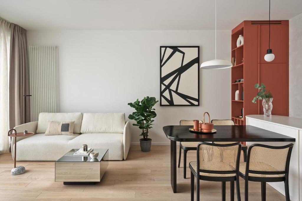 Posedenie v ubytovaní Granaria Comfort Apartments