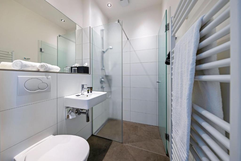 Koupelna v ubytování Hotel Meerzeit