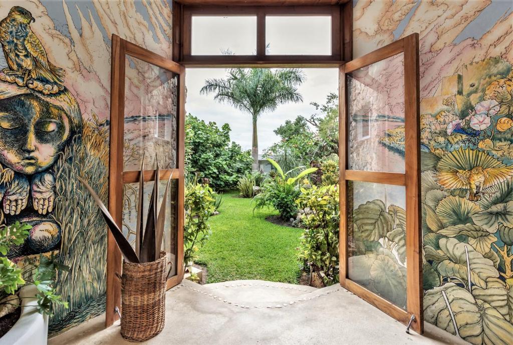 Zahrada ubytování Hotel Aires Bacalar