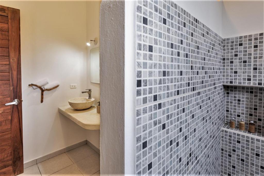 Koupelna v ubytování Hotel Aires Bacalar