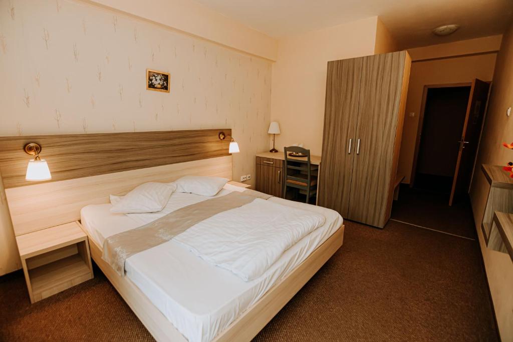 Postel nebo postele na pokoji v ubytování Guest house Lacul Linistit