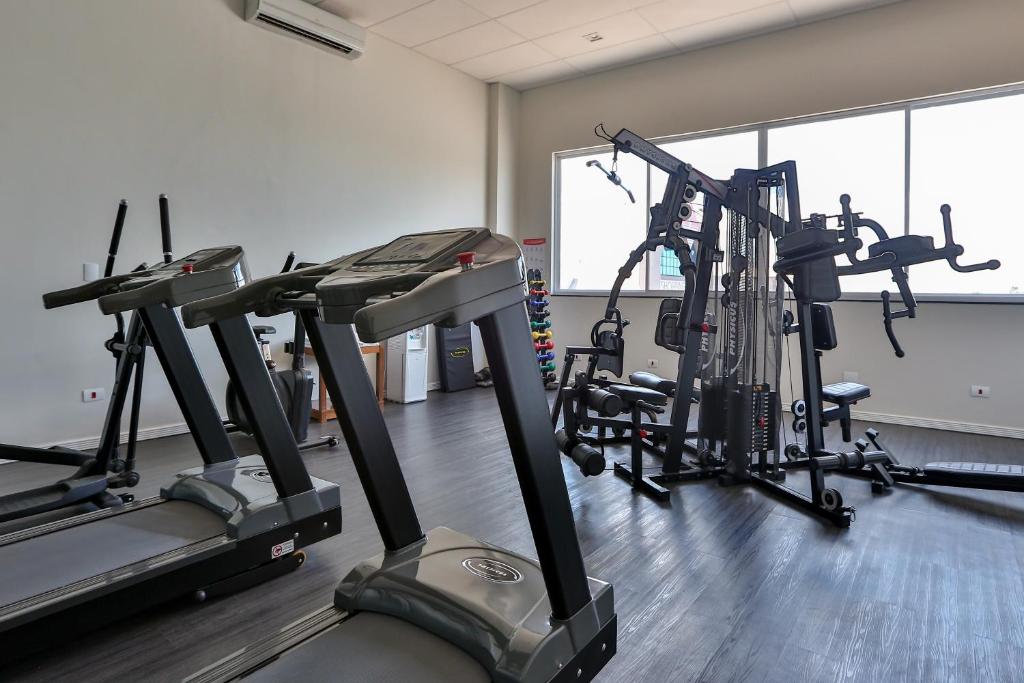 Fitness centrum a/nebo fitness zařízení v ubytování Transamerica Executive Fernandópolis