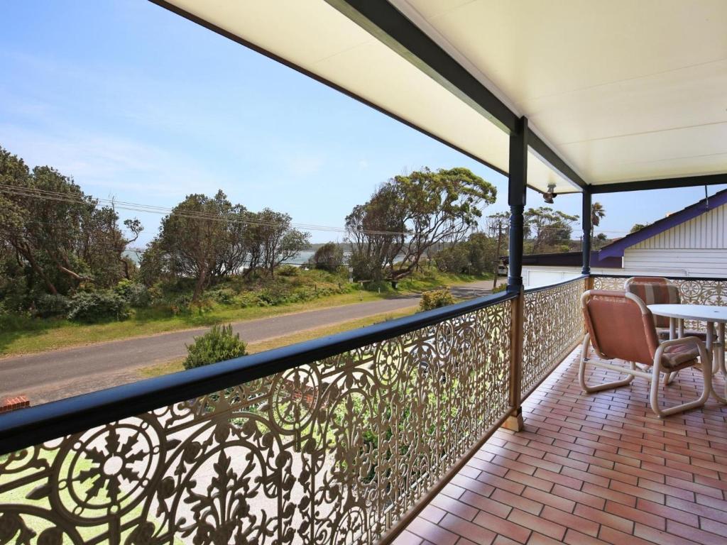 A balcony or terrace at The Crescent - Pet Friendly - 1 Min to Beach