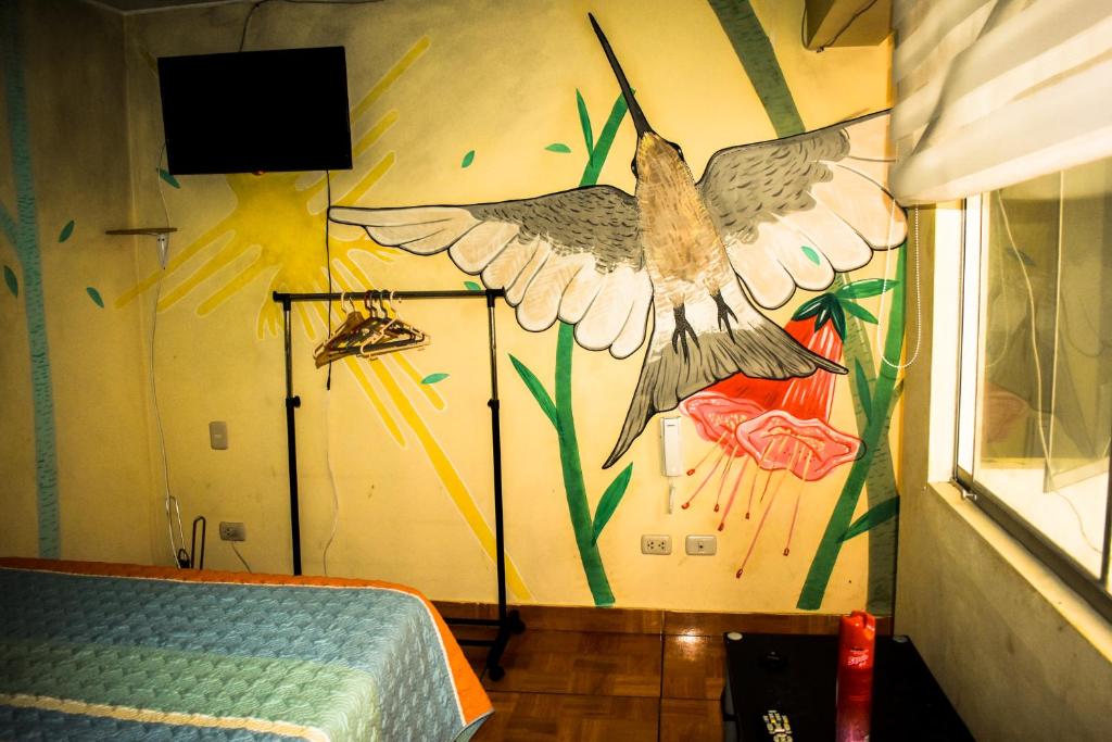 TV a/nebo společenská místnost v ubytování Passion Hostel - Barranco
