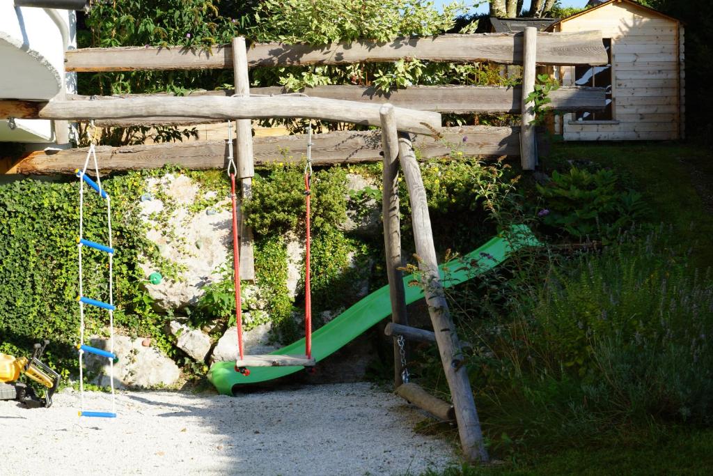 A garden outside Landhaus Schneider