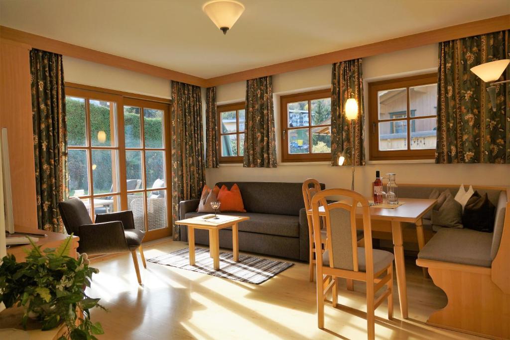 A seating area at Landhaus Schneider